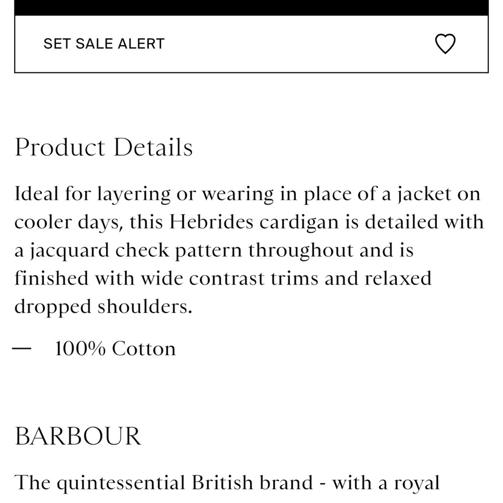 BARBOUR HEBRIDES Classic Checkered Women's Cardigan size U.S. 6 - Picture 5 of 9